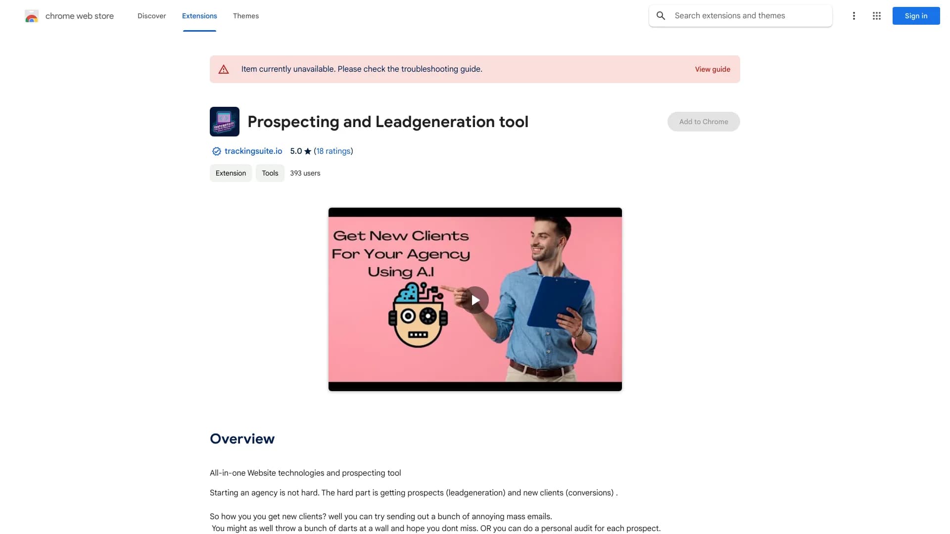 Prospecting and Leadgeneration tool thumbnail