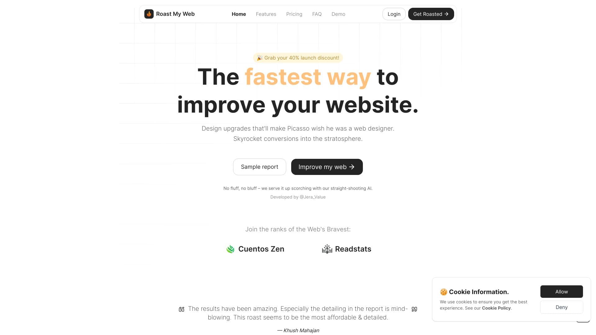 Roast My Web thumbnail