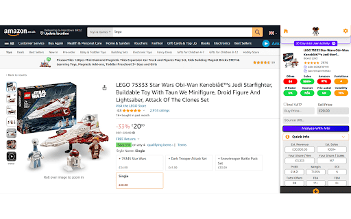 Arbi - Amazon FBA Analyser. ChatGPT Built-In thumbnail