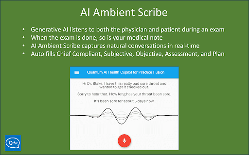 Quantum AI Health Copilot and Ambient Scribe for Practice Fusion thumbnail