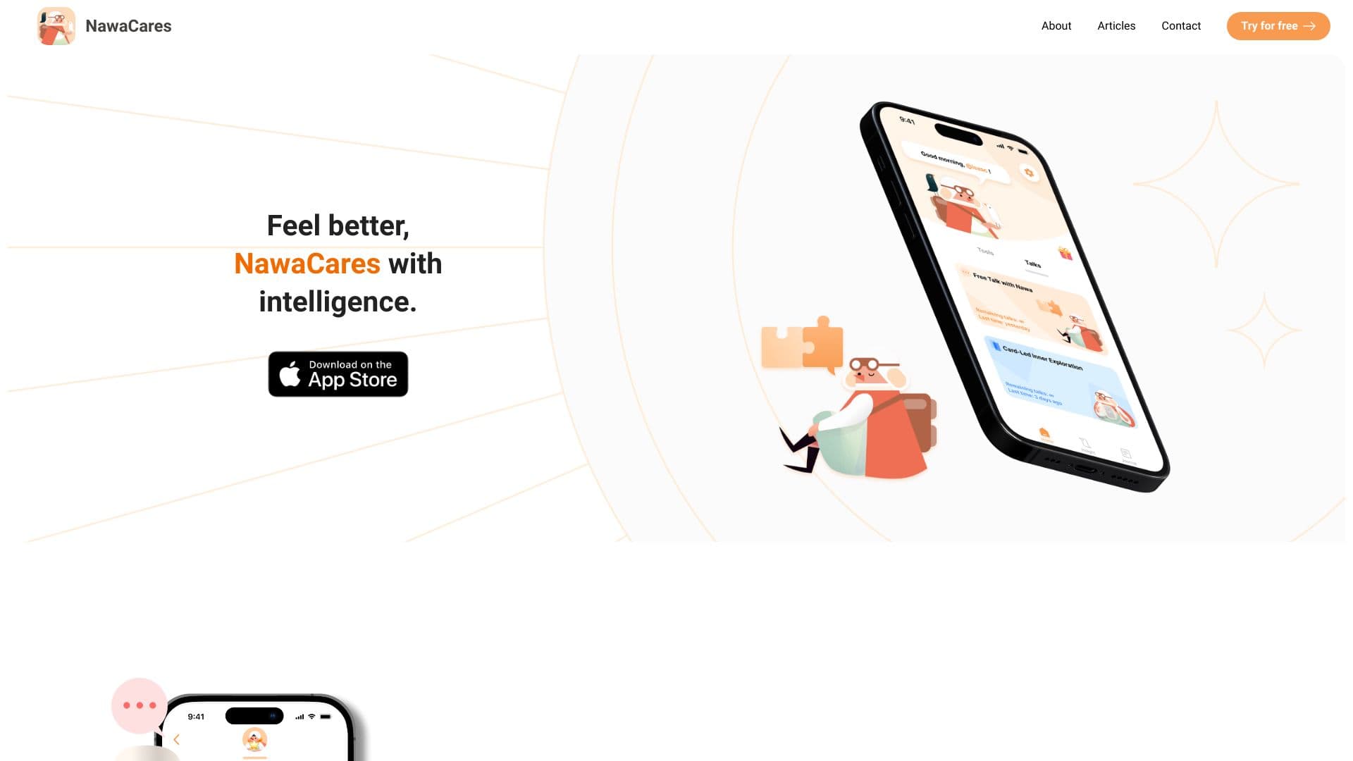 NawaCares: AI Therapy & Journal thumbnail
