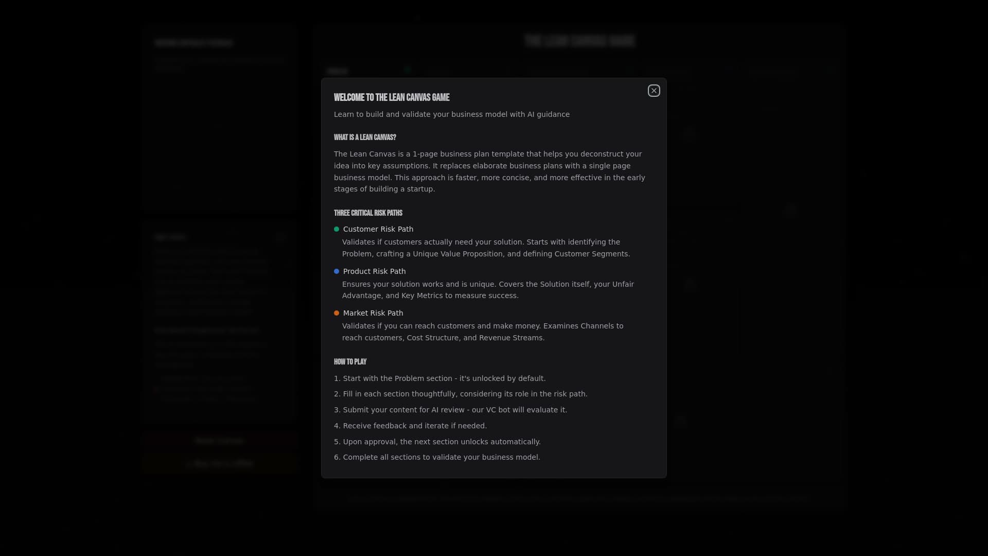 Lean Canvas Game thumbnail