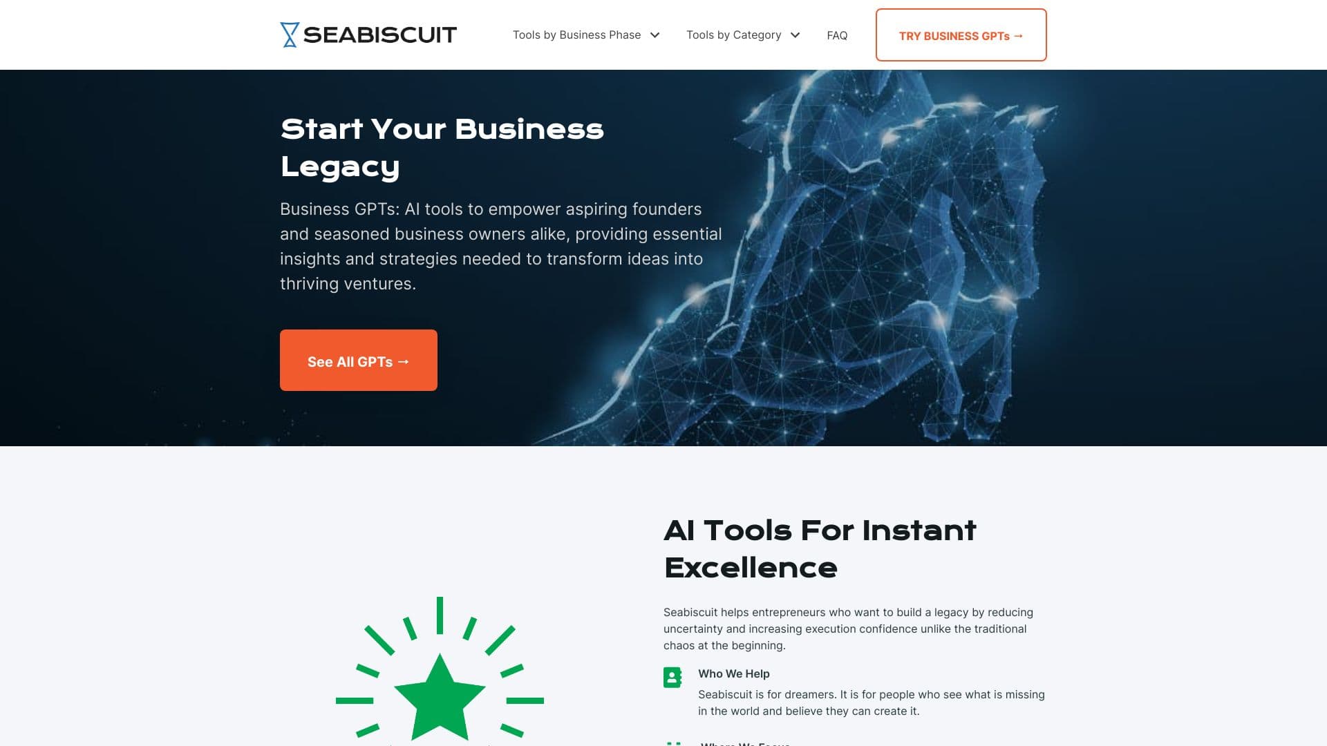 Seabiscuit Business GPTs - Start Your Business Legacy thumbnail