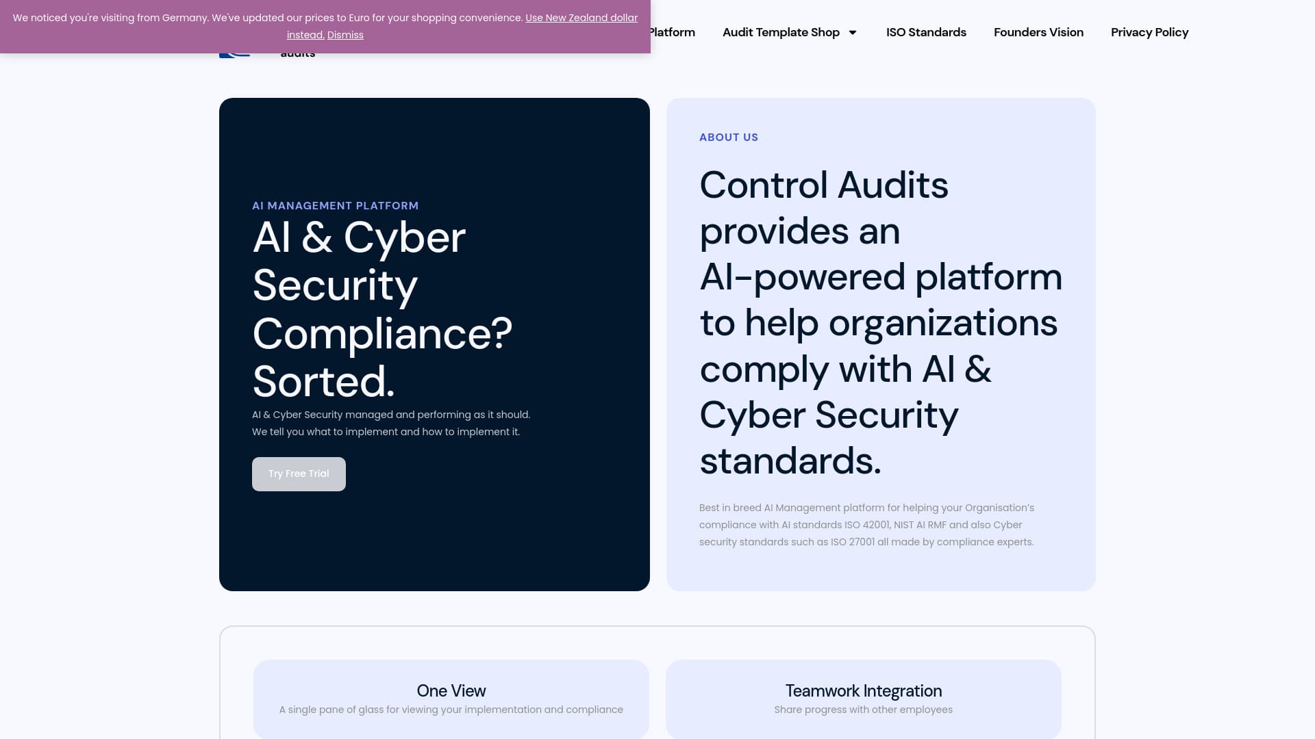 ControlAudits.com AI Compliance Platform thumbnail