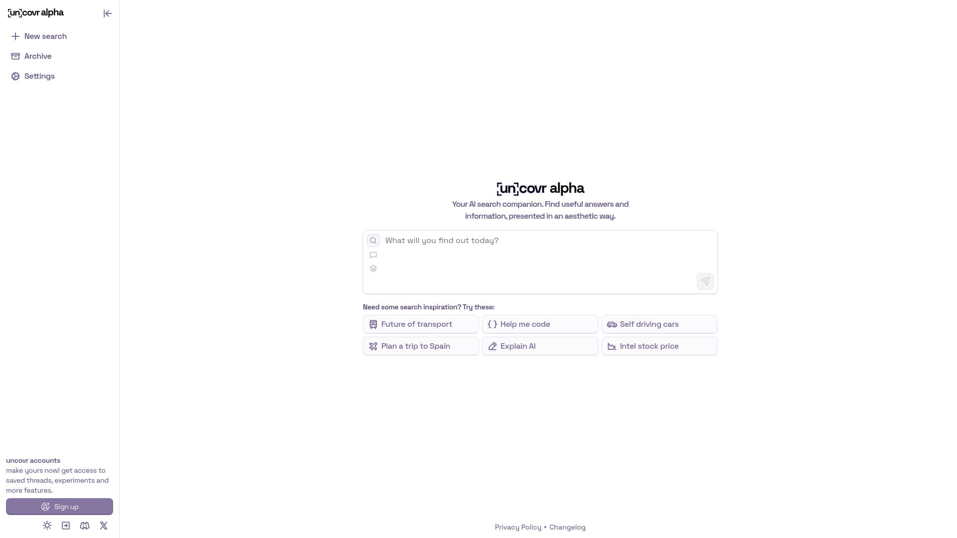 uncovr • your AI search companion thumbnail