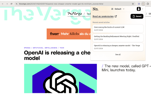 Nestornotes.com chrome extension thumbnail