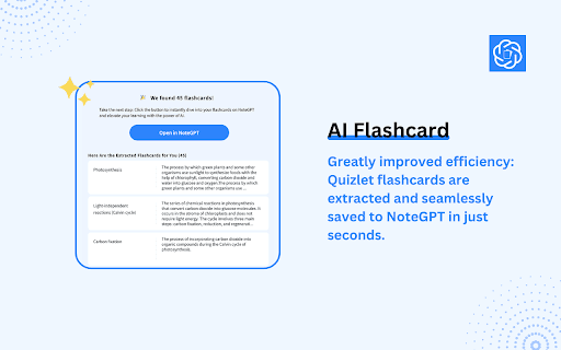 NoteGPT: AI Flashcard for Quizlet and Cram thumbnail