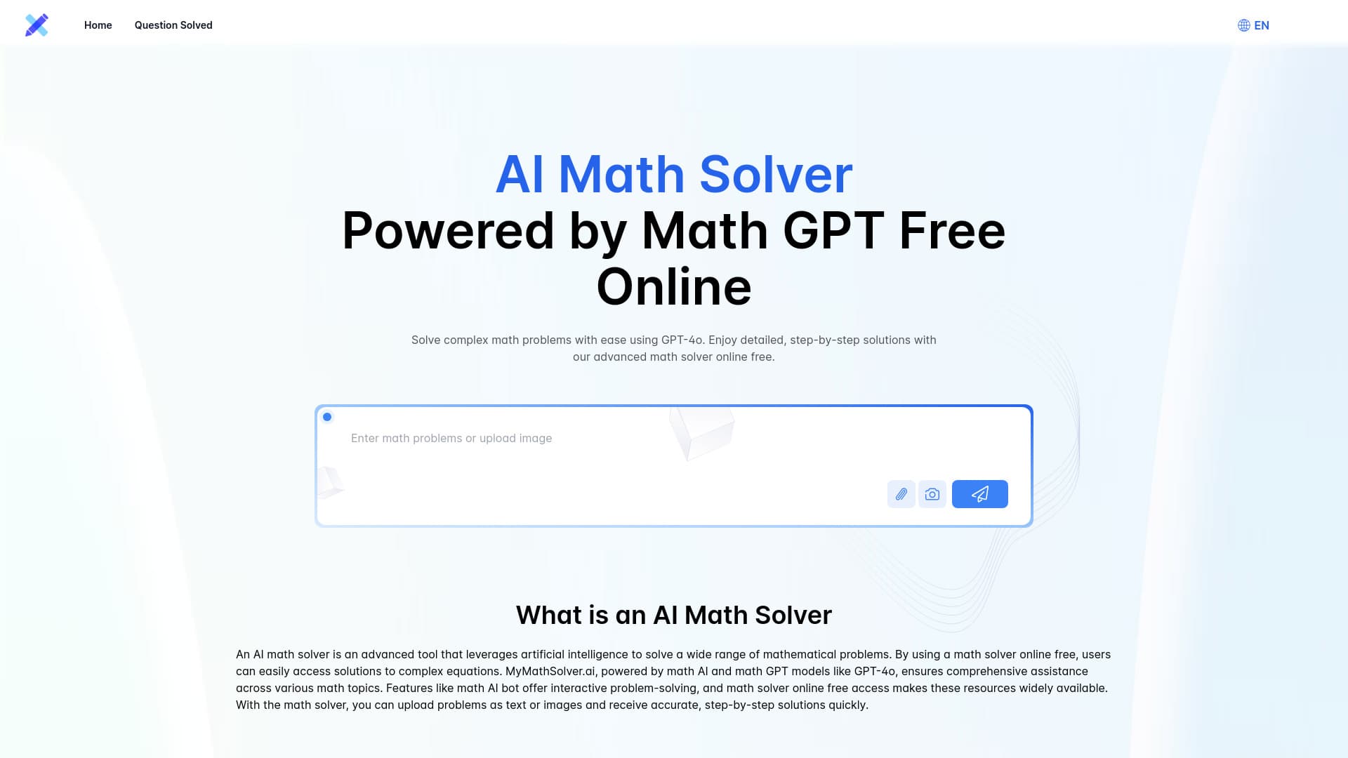 AI Math Solver by GPT-4o Free Online thumbnail