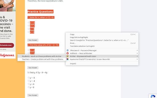 Archer - AI-powered math tutor thumbnail