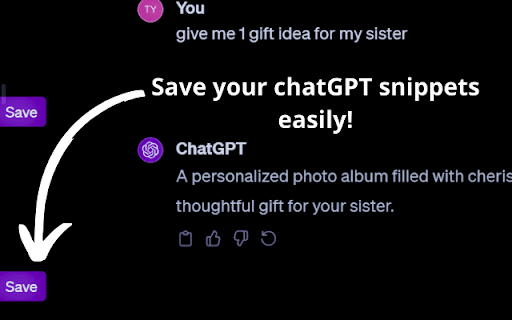 ChatGPT Snippet Saver thumbnail