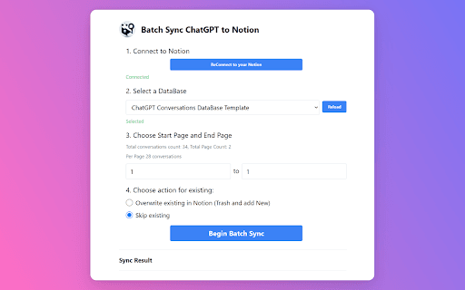 Save ChatGPT to Notion Database thumbnail