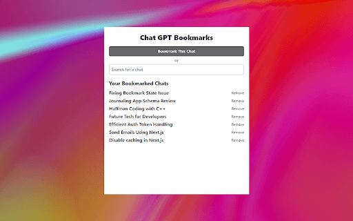 Chat GPT Bookmarks thumbnail