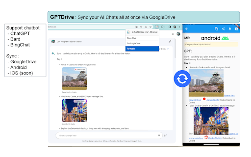 GPTDrive: Mobile Hub for ChatGPT, Bard, Bing thumbnail