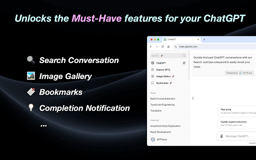 GPTSnow - Supercharge your ChatGPT thumbnail