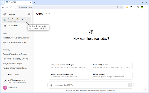 Searchable ChatGPT thumbnail