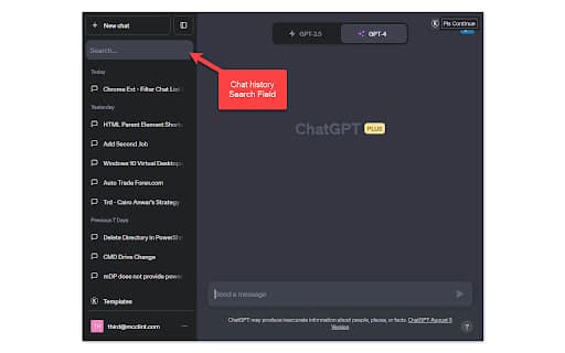 ChatGPT - Chat History Search & Filter thumbnail