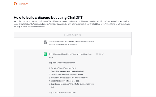 SuperApp:Share ChatGPT conversation securely thumbnail