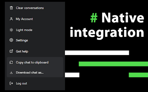 ChatGPT Save & Copy - Export your chats! thumbnail