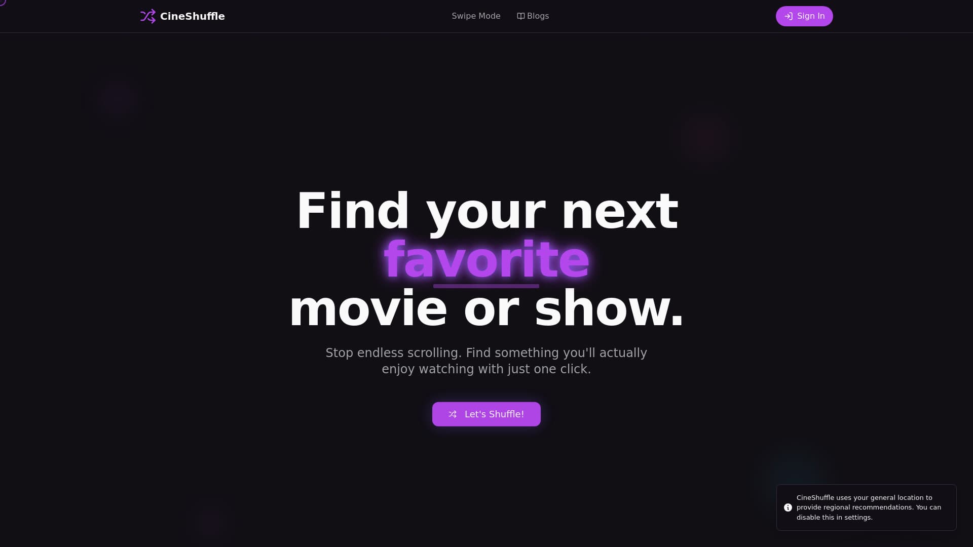 CineShuffle thumbnail