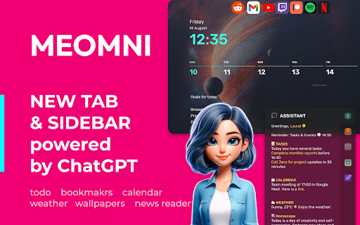 Ultimate New Tab with Calendar and ChatGPT thumbnail