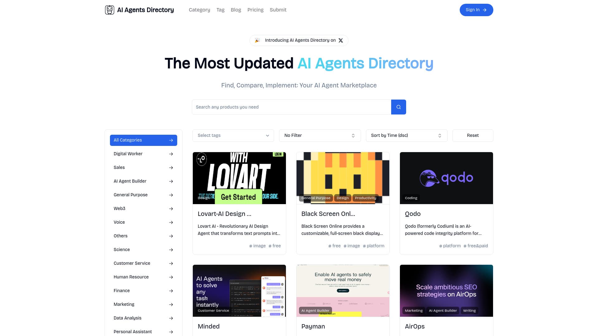 AI Agents Directory thumbnail
