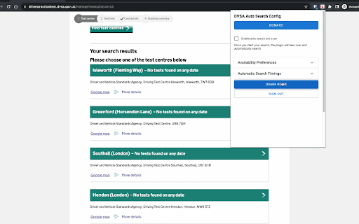 DVSA Booking Helper thumbnail