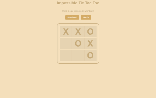 Impossible Tic Tac Toe thumbnail