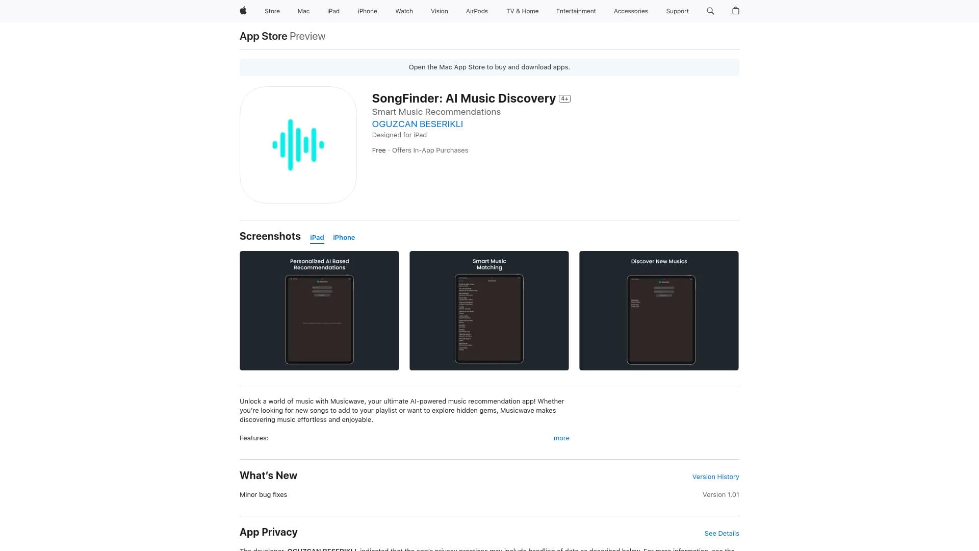 SongFinder: AI Music Discovery thumbnail