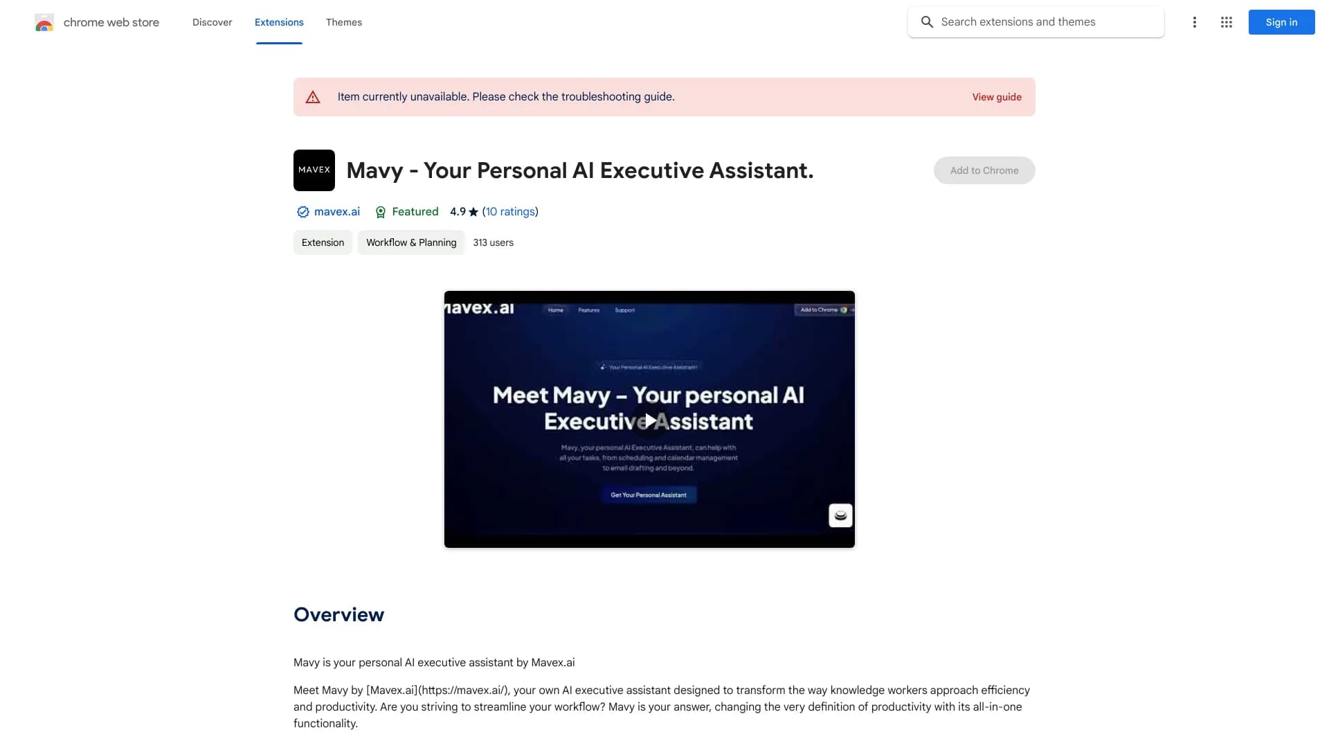 Mavy - Your Personal AI Executive Assistant. thumbnail