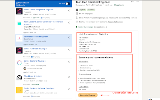 Jobee - Your LinkedIn Job Search Assistant thumbnail