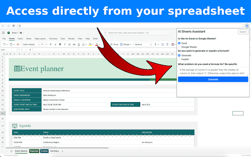 AI Sheets Assistant - For Excel & Sheets thumbnail