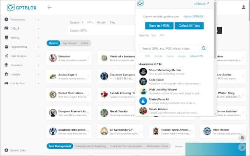 GPTBLOX - Save ChatGPT Conversation&Hunt GPTs thumbnail
