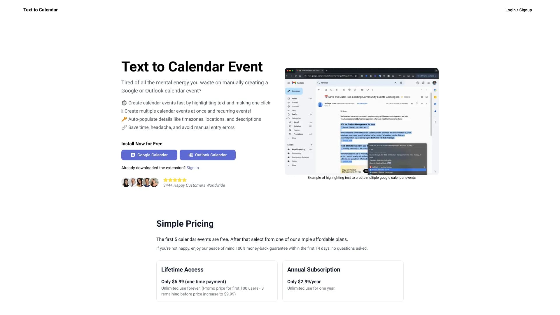 Text to Calendar thumbnail