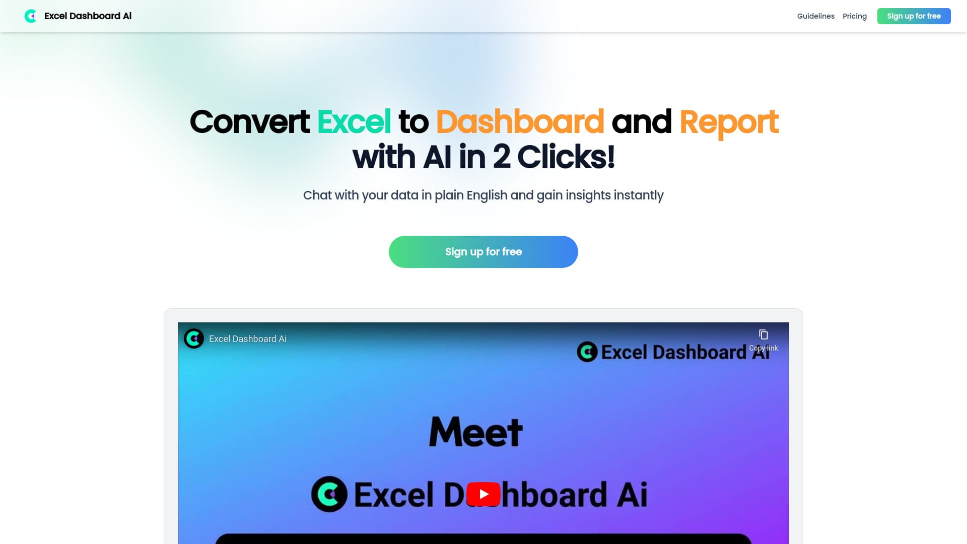 Excel Dashboard Ai thumbnail