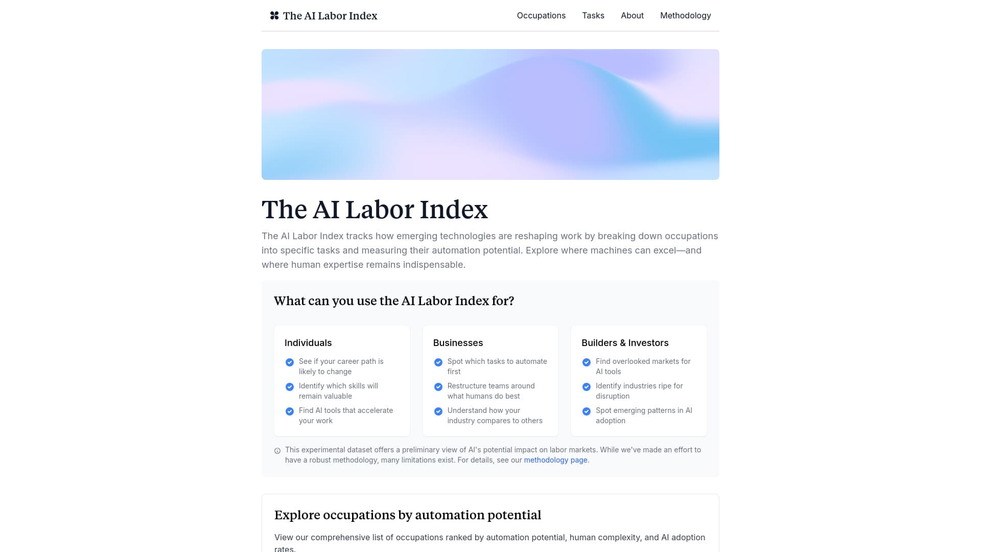 The AI Labor Index thumbnail