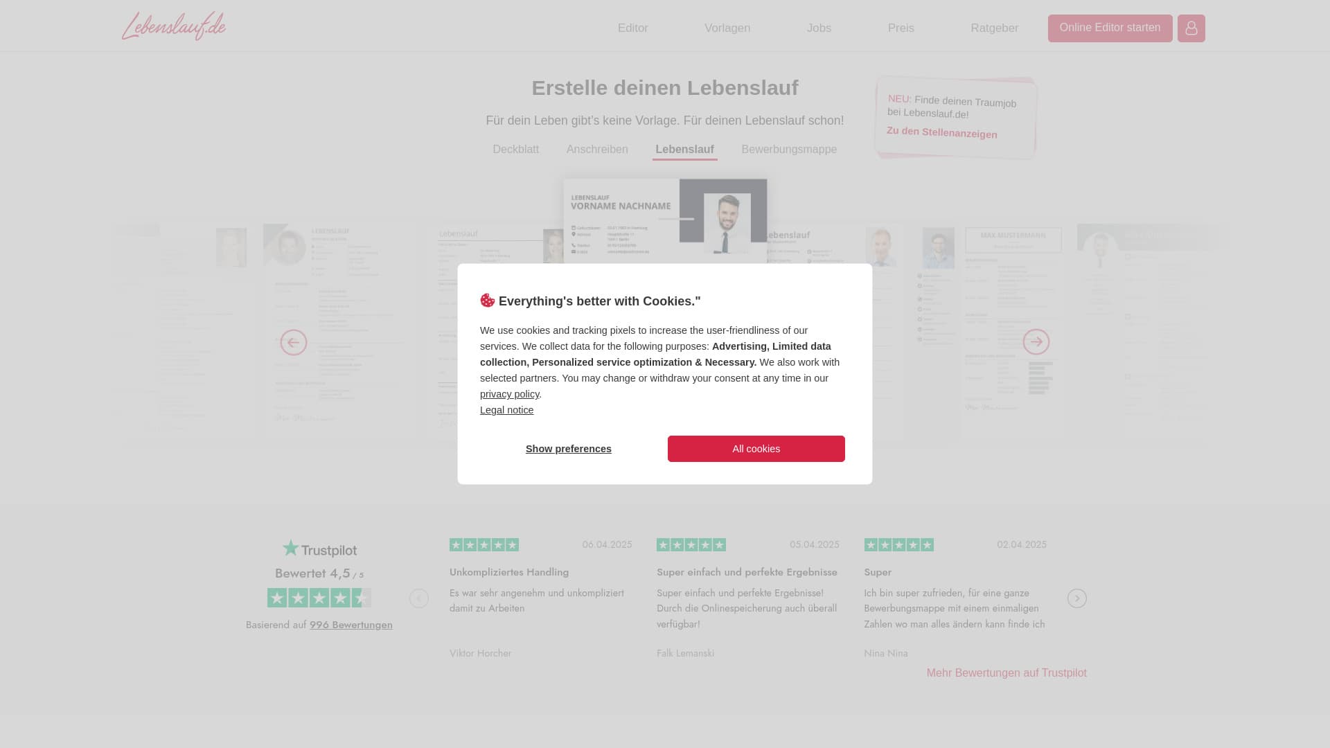Lebenslauf.de thumbnail