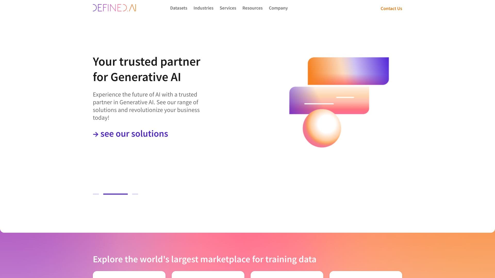 Defined.ai screenshot