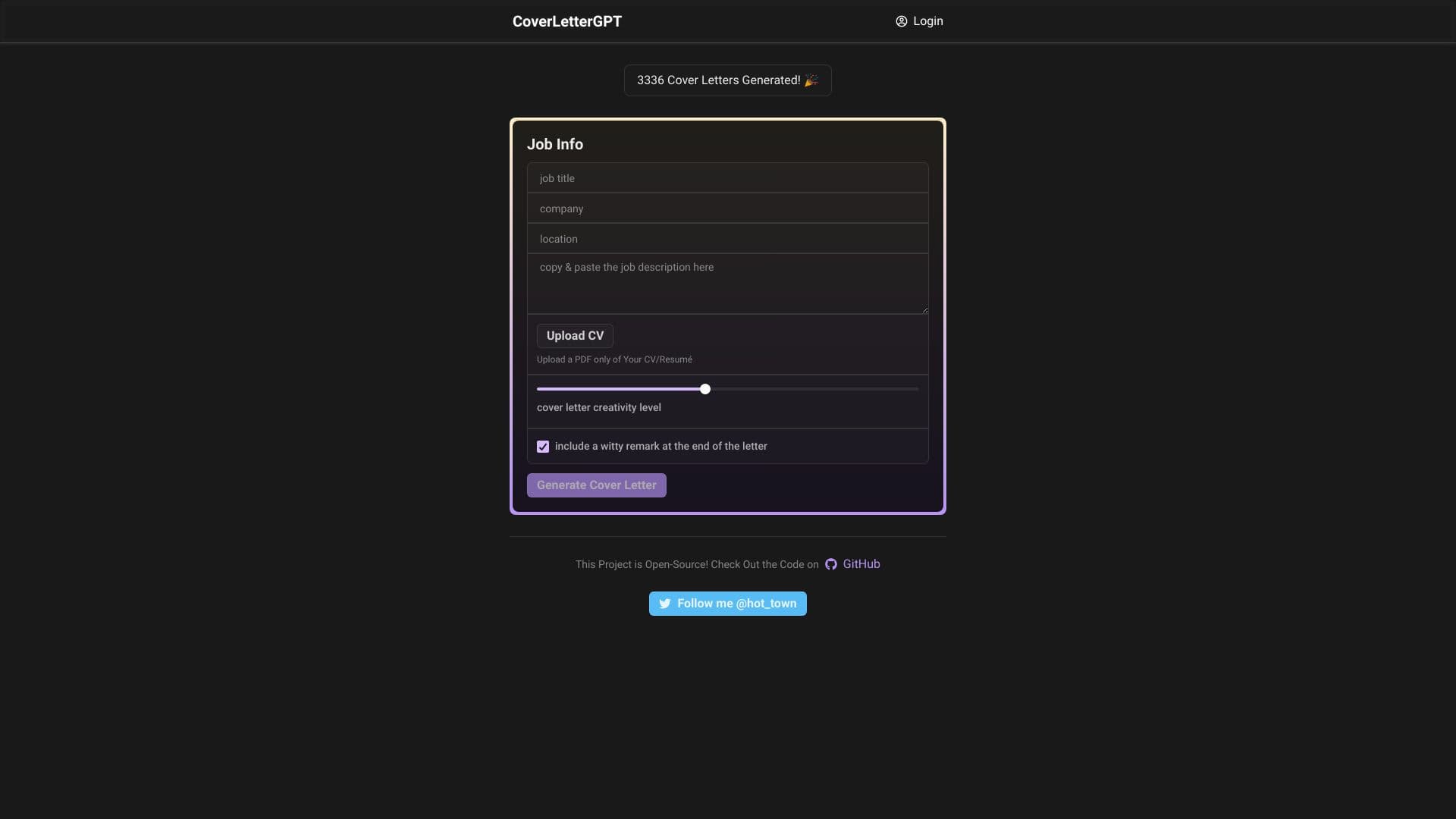 CoverLetterGPT thumbnail