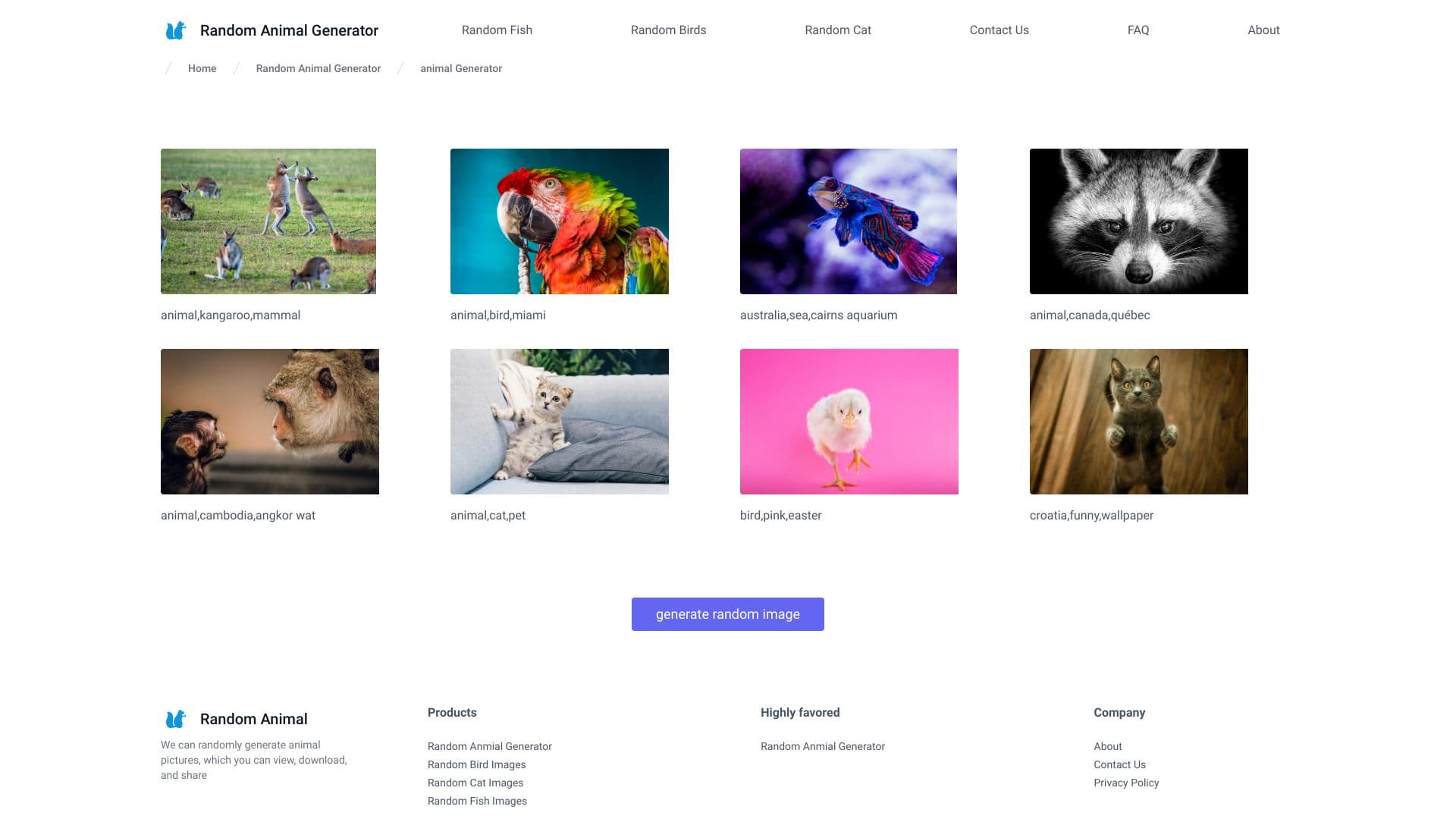 random animal generator thumbnail