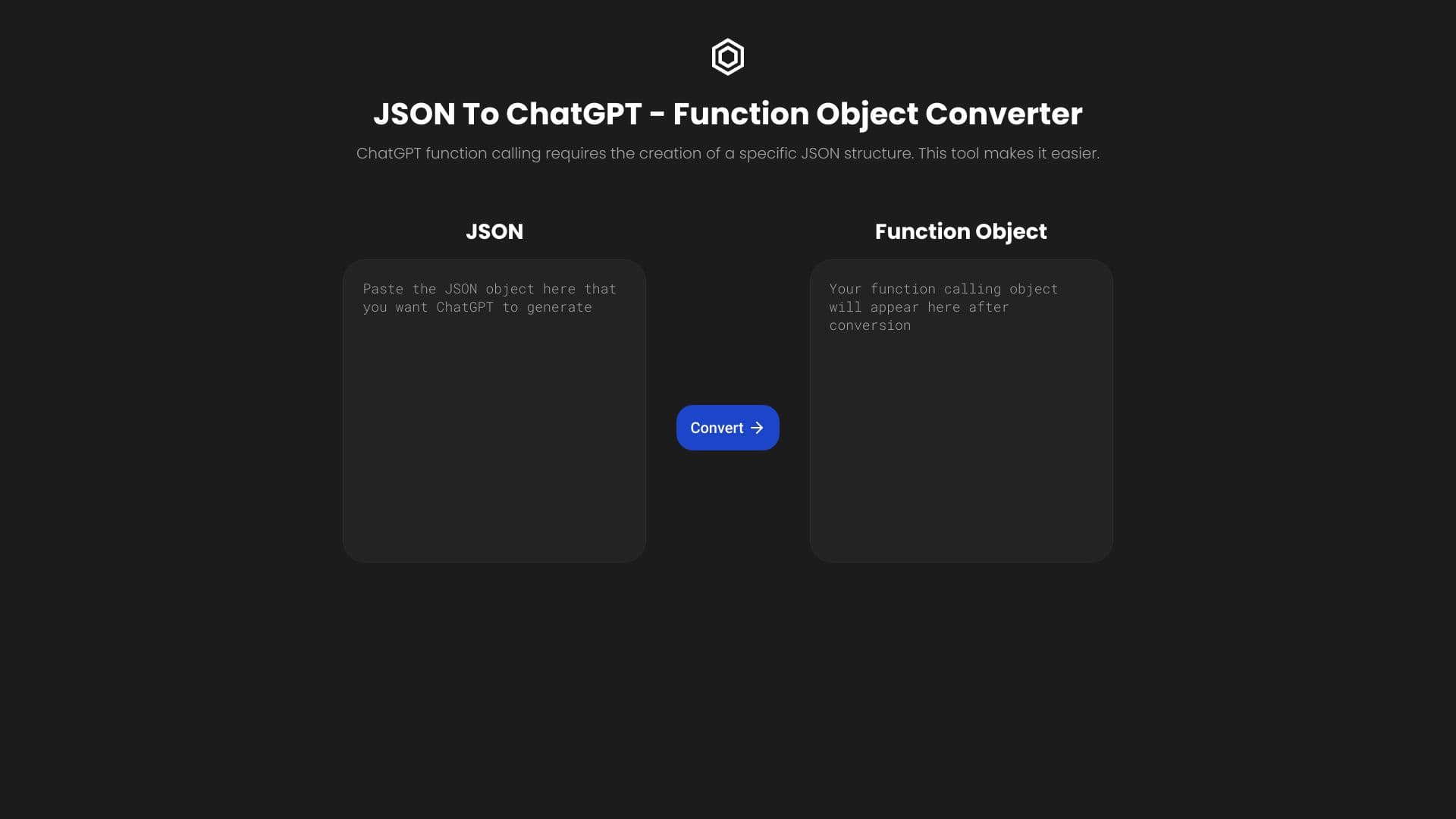 JSON To ChatGPT Function Calling Object thumbnail