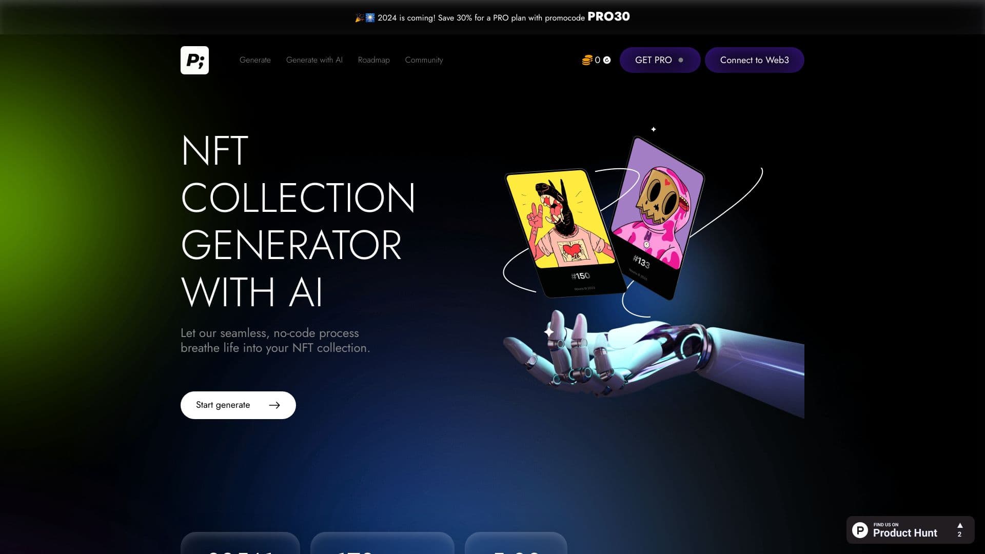 NFT Collection Generator with AI thumbnail