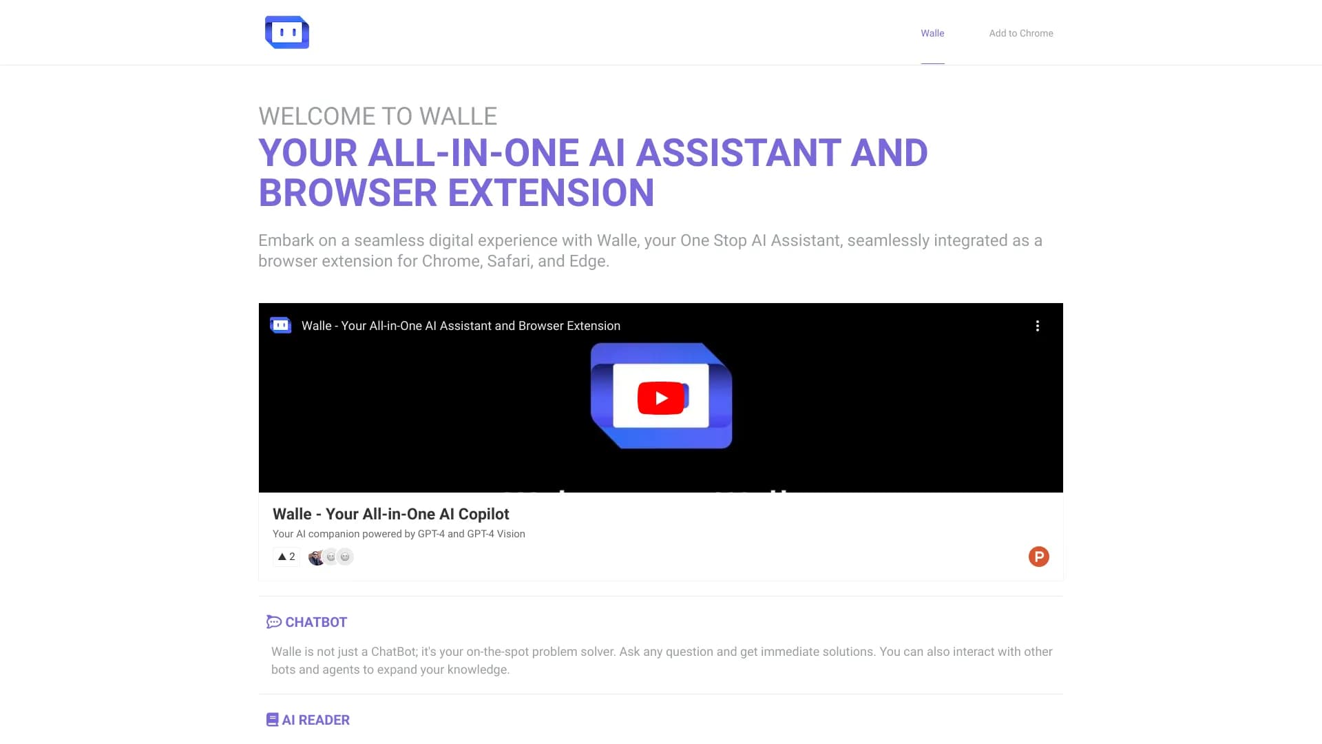 Walle - Your All-in-One AI Copilot thumbnail