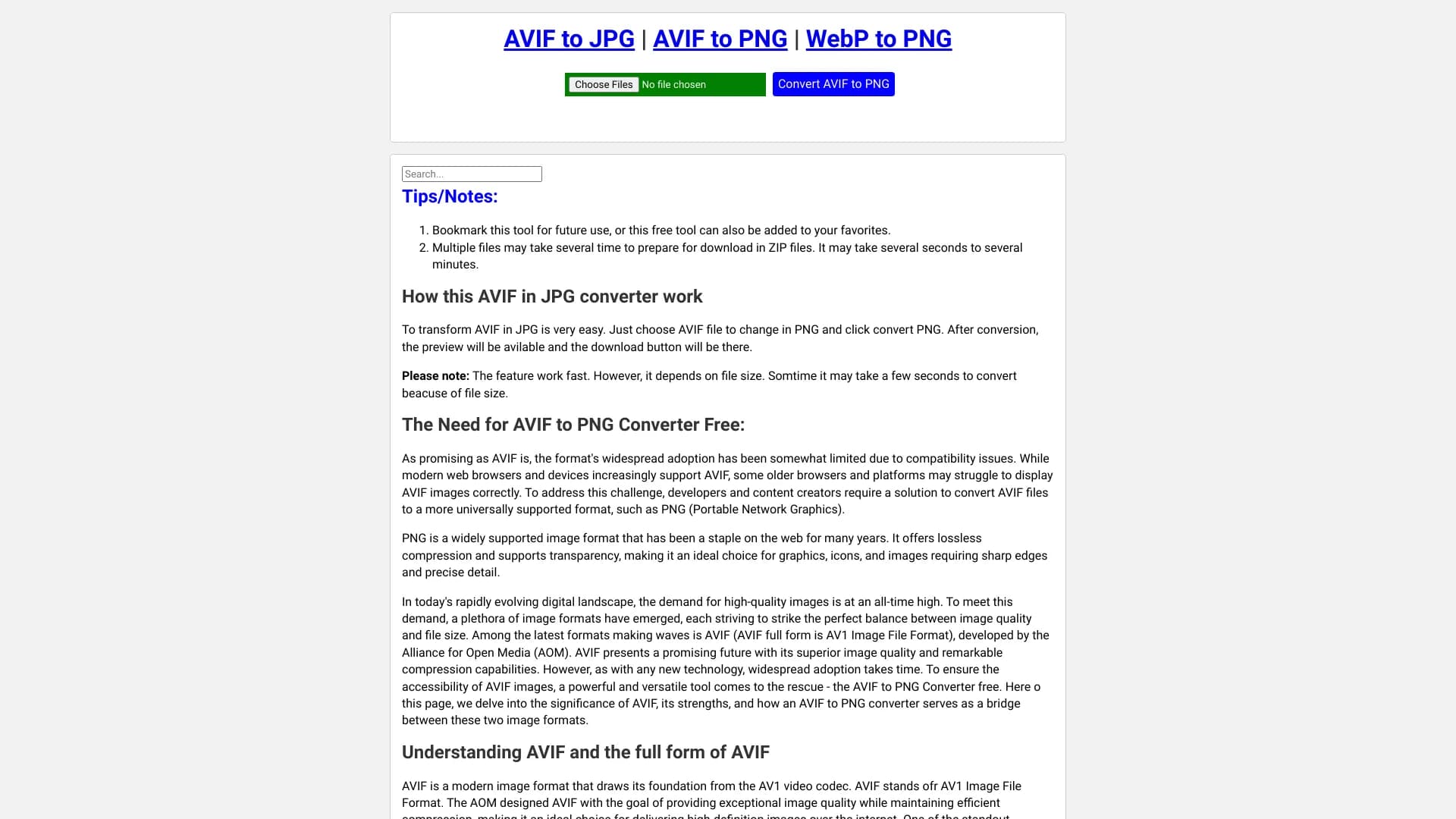 AVIF to PNG Converter thumbnail